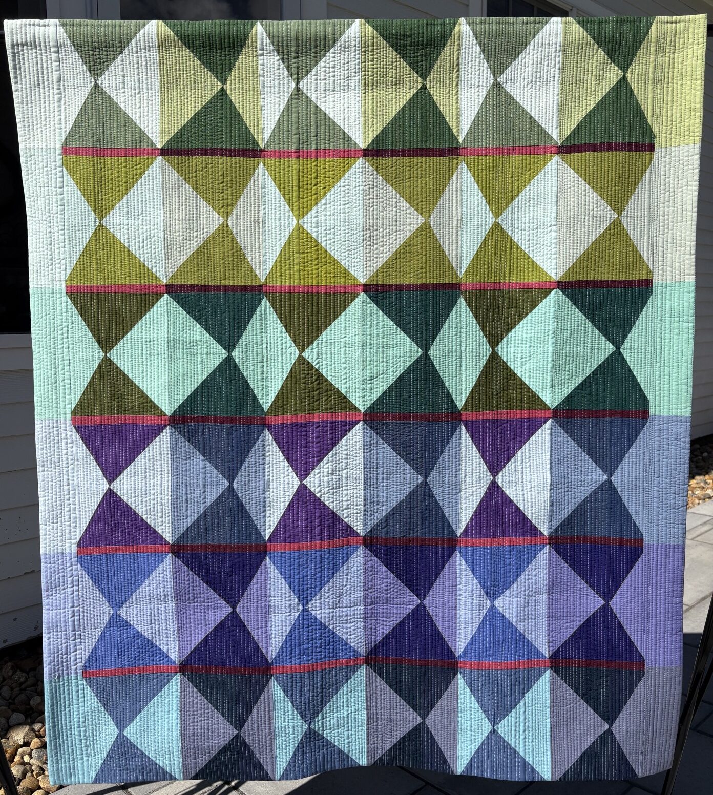 Accordion Diamonds 44" x 51"